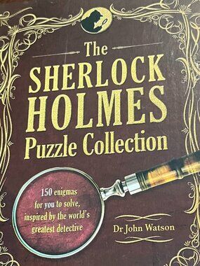BOOK The Sherlock Holmes Puzzle Collection Hardcover 150 Puzzles Mystery Book 1